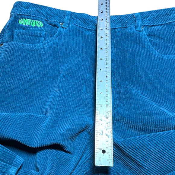EMPYRE ‘Tori’ Women’s 5 Pocket Teal Cordoroy Skate Pants Loose Fit US Sz 12 - Picture 8 of 11